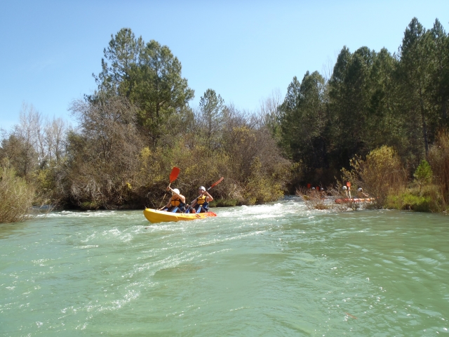  Canoes on the river